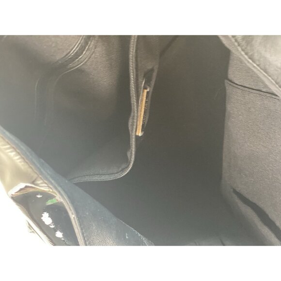 Badgley Mischka HOBO Large Shoulder Bag Black Patent Leather - Picture 15 of 16